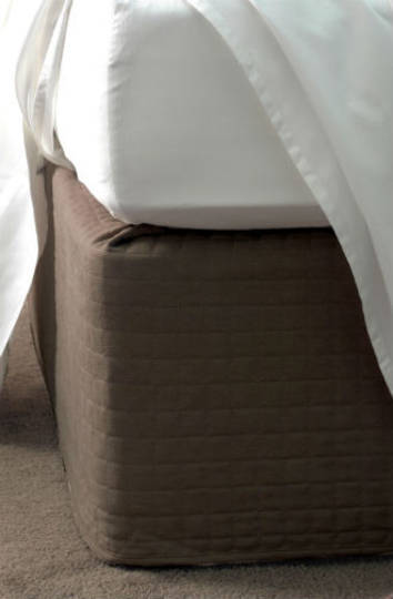 Suede Quilted Bedwrap Chocolate